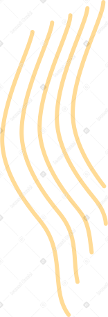 yellow wavy uneven lines PNG, SVG