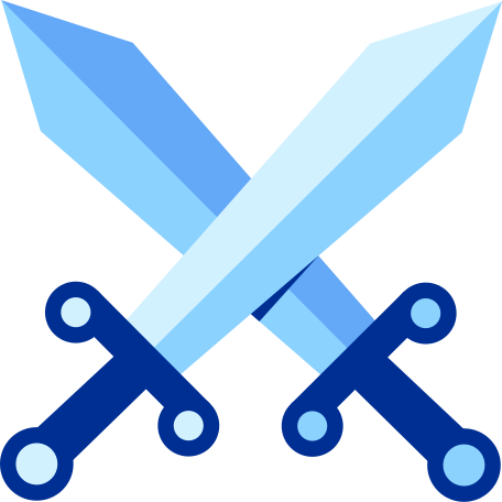 crossed swords Illustration in PNG, SVG