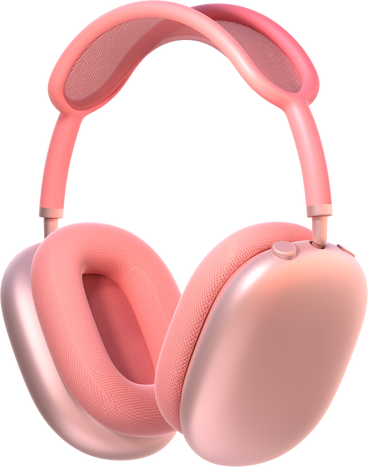 pink headphones PNG, SVG