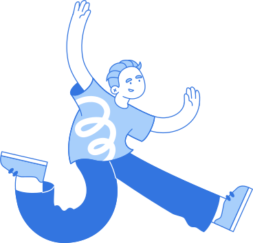 Счастливый человек прыгает в PNG, SVG