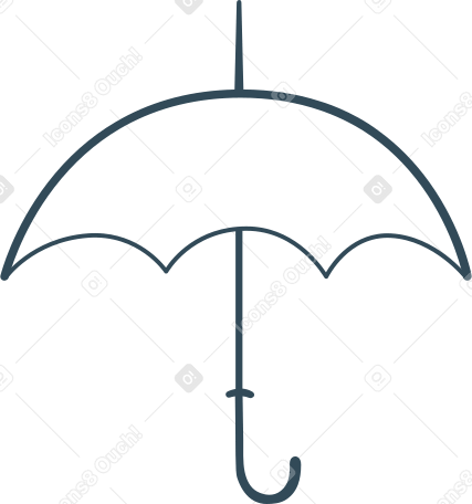 umbrella Illustration in PNG, SVG