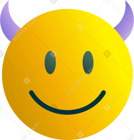 emojis with horns Illustration in PNG, SVG
