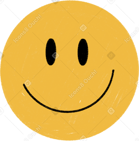 happy smiley Illustration in PNG, SVG