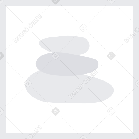 picture with image of three spa stones Illustration in PNG, SVG