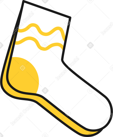 knitted socks Illustration in PNG, SVG