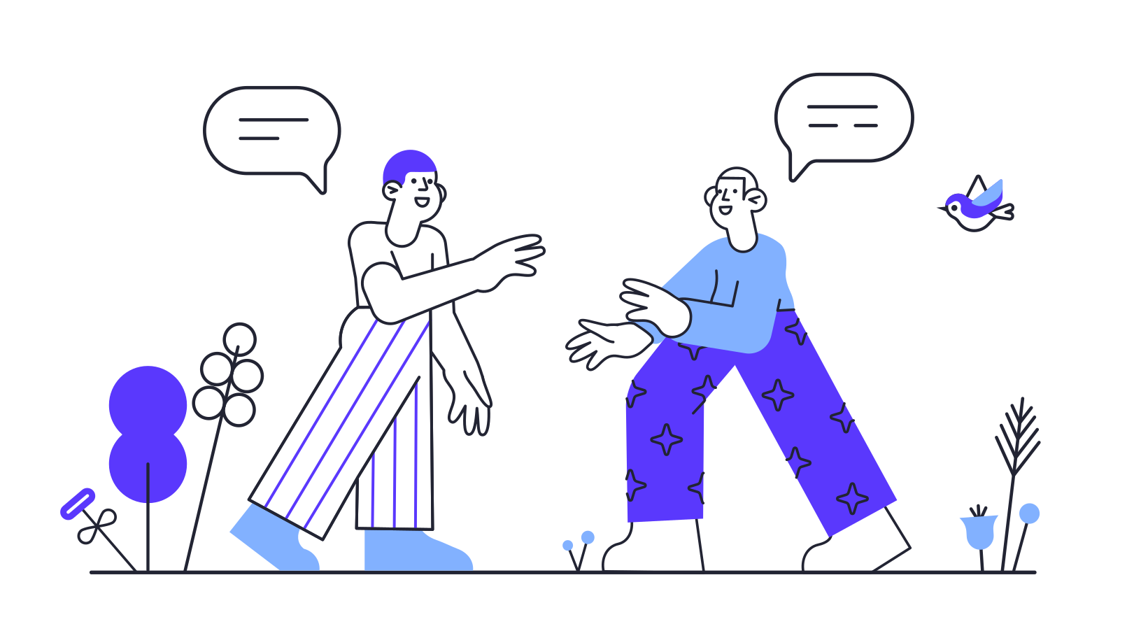 新しい人との出会い のpngとsvgでのイラスト