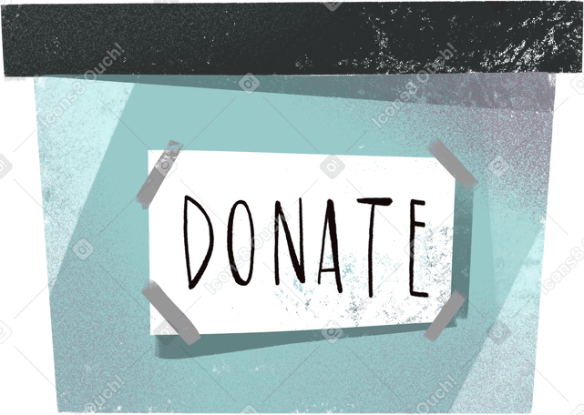 donation box PNG, SVG