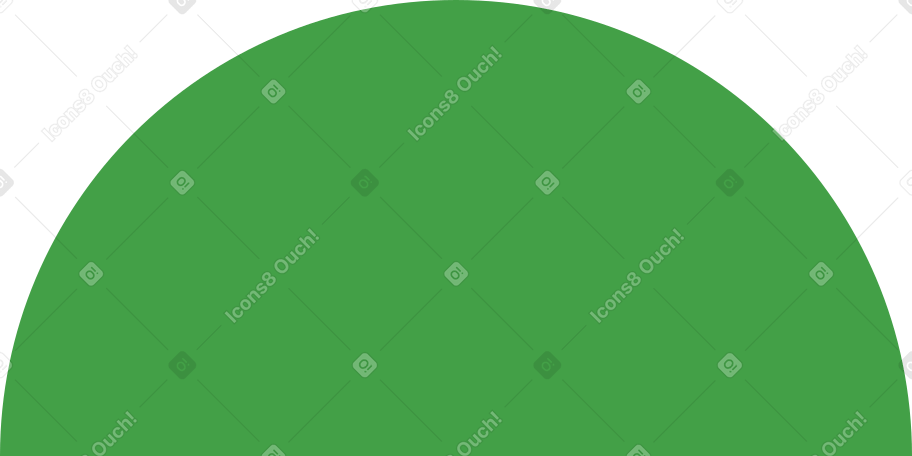 semicircle green Illustration in PNG, SVG