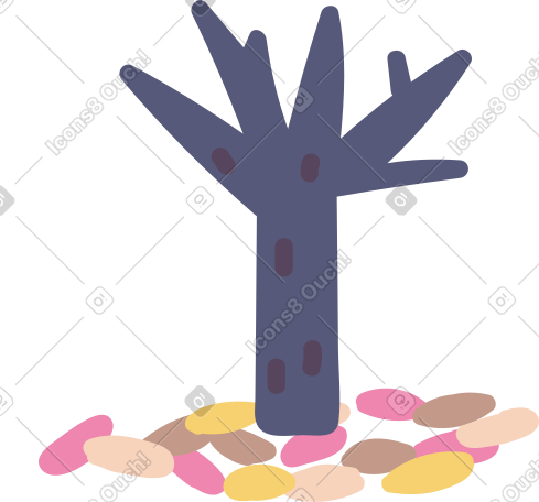 autumn tree PNG, SVG