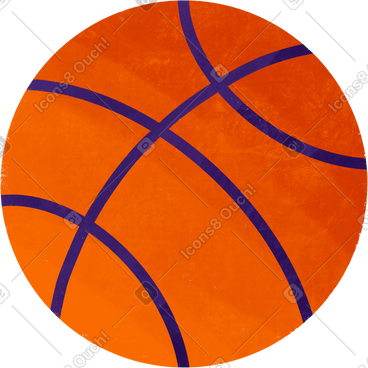 Basketball orange ball PNG, SVG