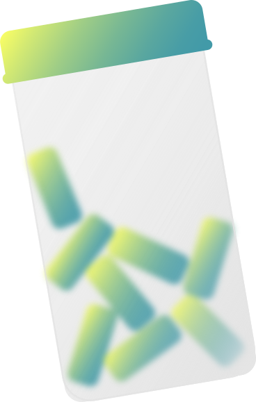 glass jar with pills PNG, SVG
