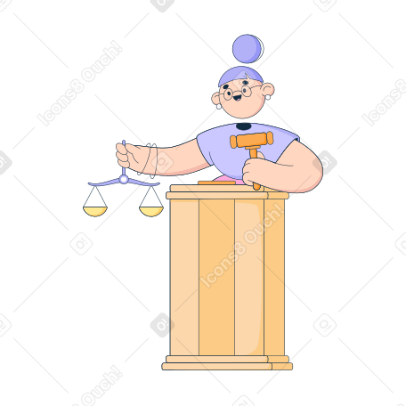 Law Illustration in PNG, SVG