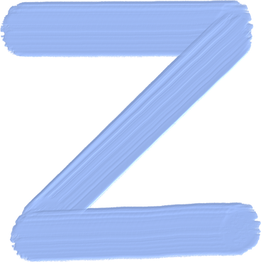 blue letter z PNG, SVG