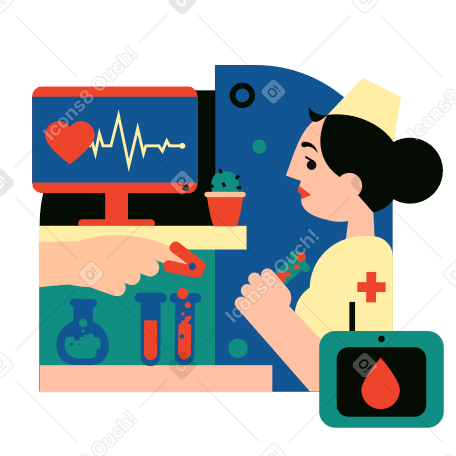 Medical tests Illustration in PNG, SVG