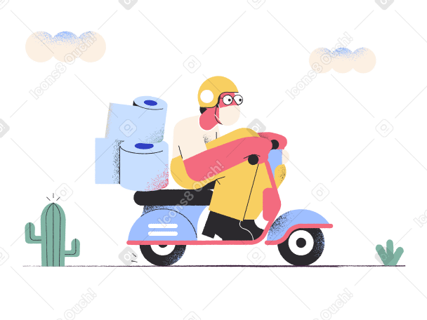 Pandemic delivery PNG, SVG