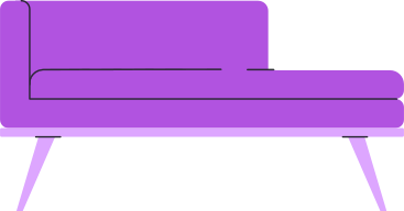 purple sofa PNG, SVG
