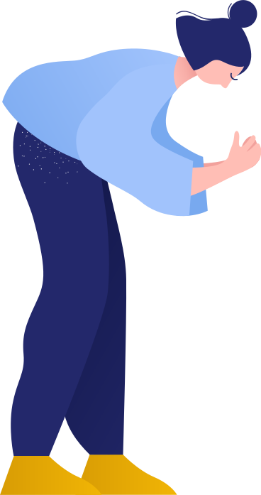 woman bent over PNG, SVG