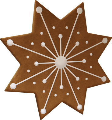 star cookie PNG、SVG