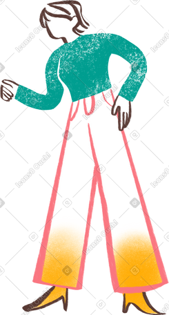 woman with short hair looking down PNG, SVG