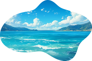 Sea waves background PNG, SVG