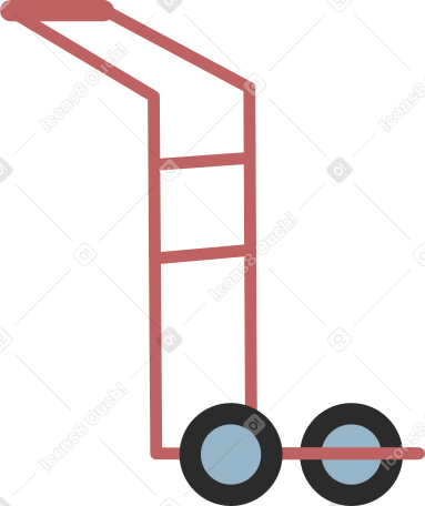 delivery cart Illustration in PNG, SVG