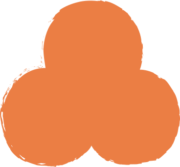 Orange trefoil PNG、SVG