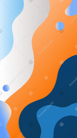 Сontrast background with waves Illustration in PNG, SVG
