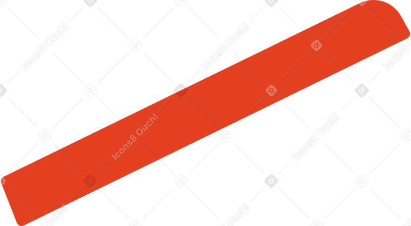 red ruler for drawing Illustration in PNG, SVG
