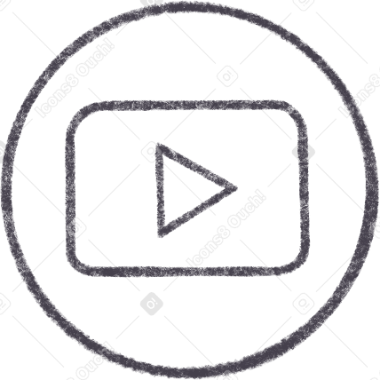 Youtube Icon In A Circle のpngとsvgでのイラスト