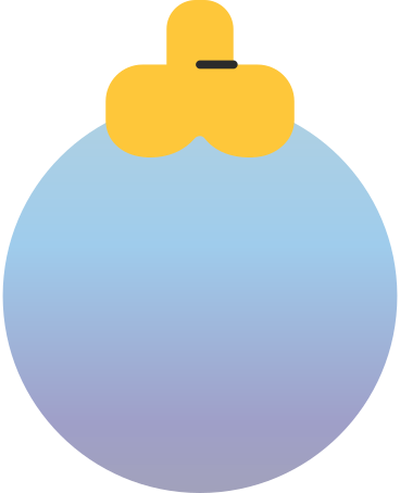 Blue christmas ball PNG、SVG