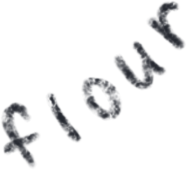 Flour lettering PNG, SVG
