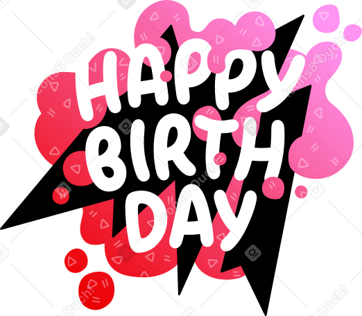 happy birthday background Illustration in PNG, SVG