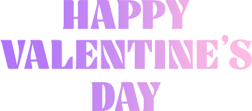 Lettering happy valentine's day gradient PNG、SVG