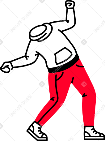 man without head Illustration in PNG, SVG