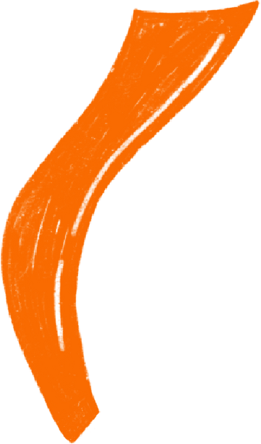 Orangefarbenes konfettiband PNG, SVG