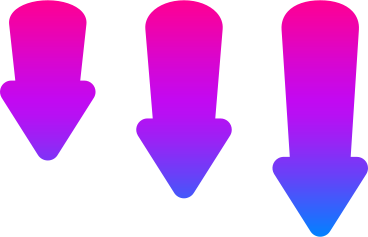 グラデーション付きの矢印 PNG、SVG