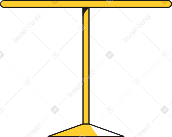 Mesa amarela PNG, SVG