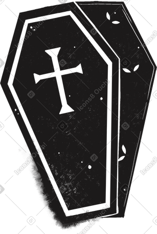 open coffin PNG, SVG