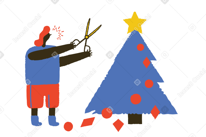 Hate for Christmas Illustration in PNG, SVG
