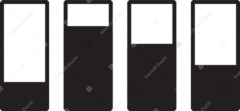 horizontal chart Illustration in PNG, SVG