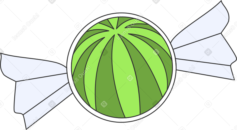 watermelon candy PNG, SVG