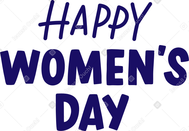 text happy women's day PNG, SVG