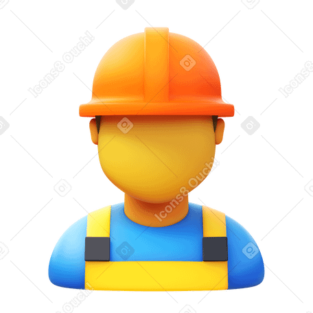 3D worker в PNG, SVG