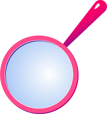 pink large magnifying glass PNG, SVG