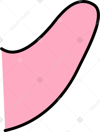 male pink finger PNG、SVG