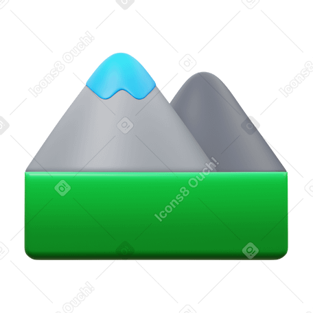 3D alps PNG, SVG