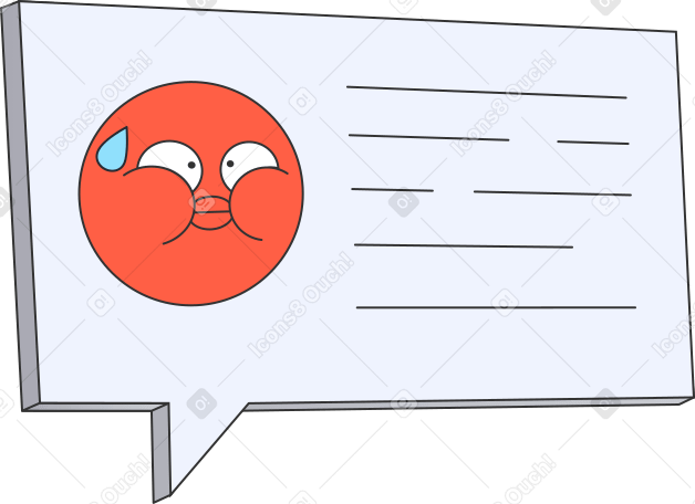 speech bubble with message PNG, SVG