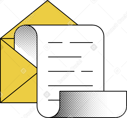 mail with paper PNG, SVG