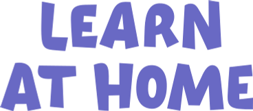lilac lettering learn at home PNG, SVG