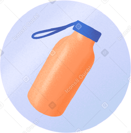 icon with a water bottle PNG, SVG